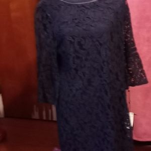 Adrianna.Papell black lace dress